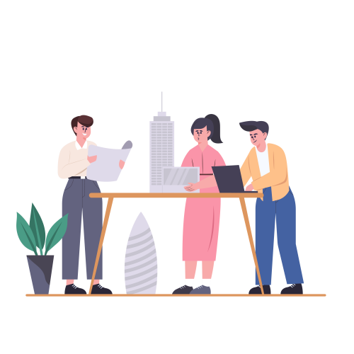 —Pngtree—construction office staff meeting building_7257951